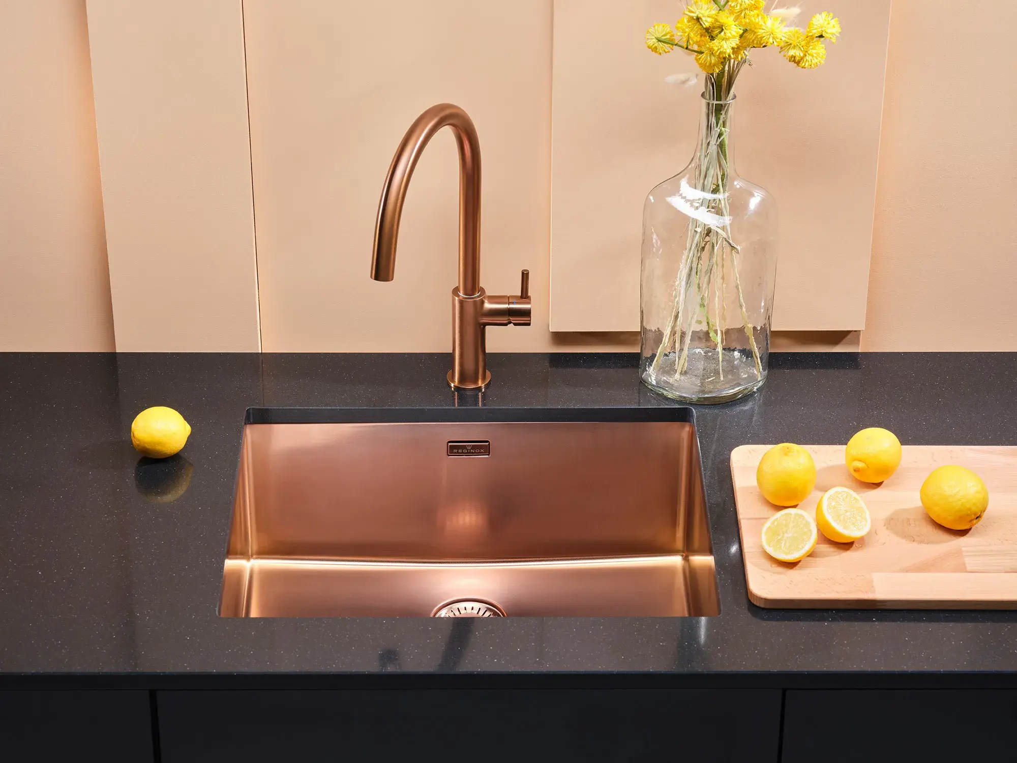 Reginox Edelstahlspüle New York Kupfer Rose